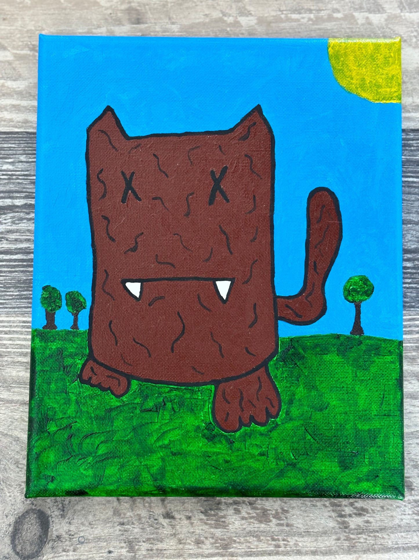 Bigfoot Kitty 8" x 10"