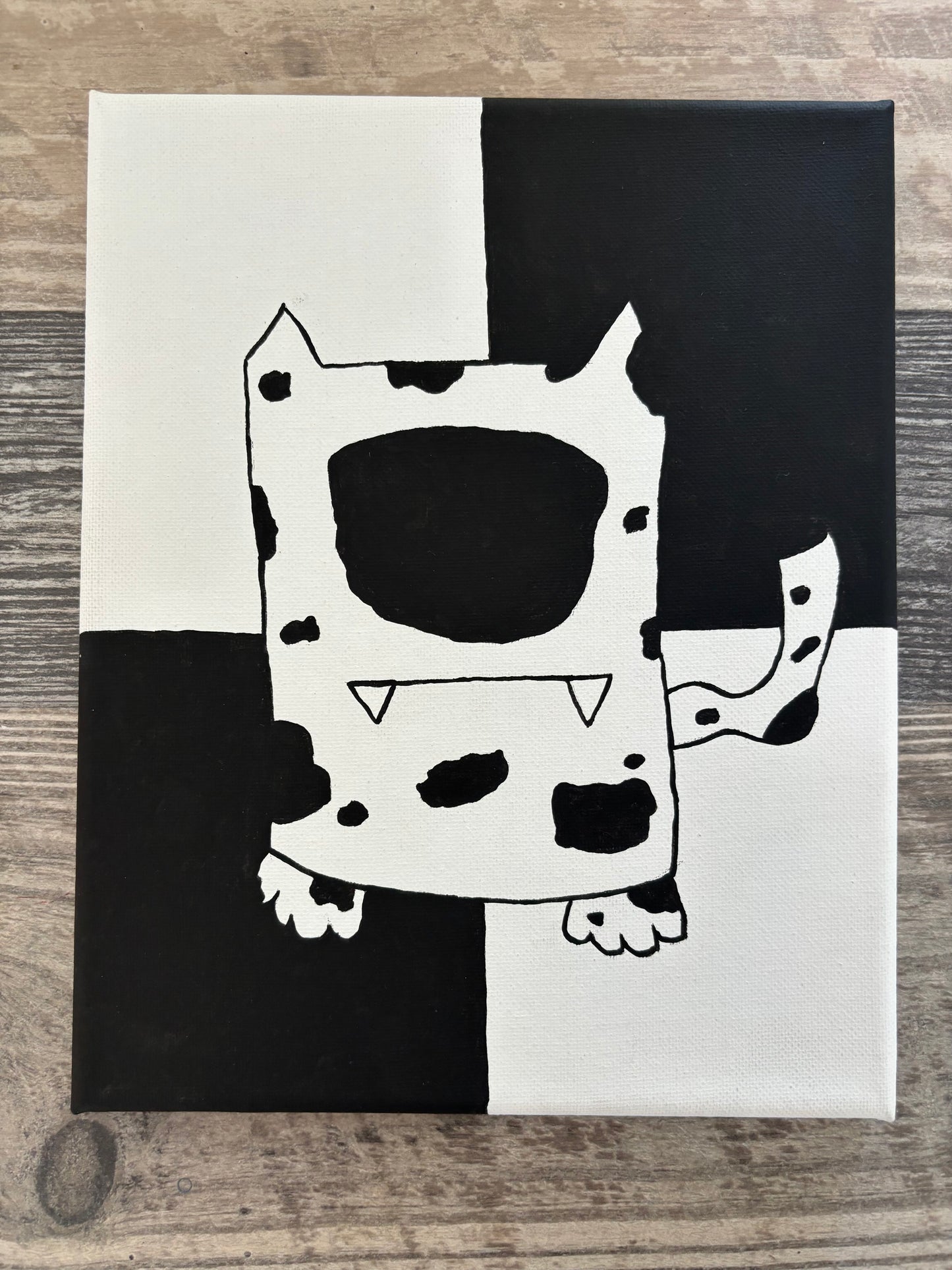 Kitty Spot 8" x 10"